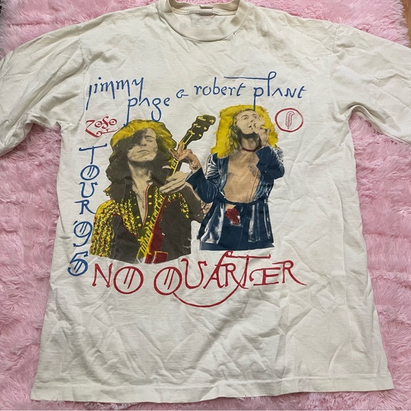Led Zeppelin Shirts Vintage Led Zeppelin 995 Us Tour No Quarter